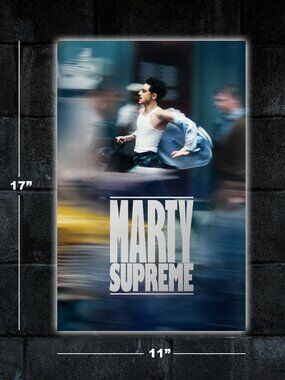 Marty Supreme movie poster - 11x17 wall art print merch Timothee Chalamet A24